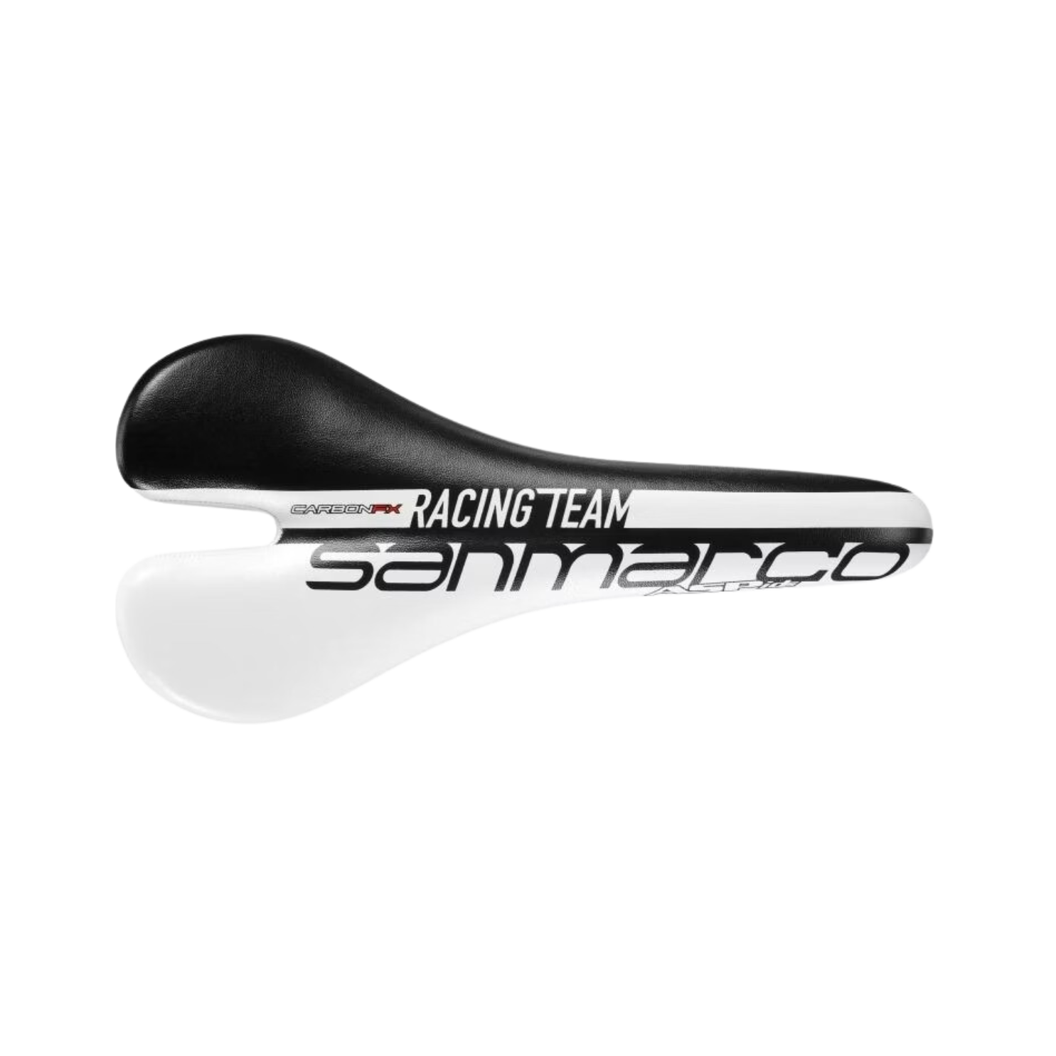 Selle San Marco Aspide Carbon FX Racing Team Saddle - White/Black