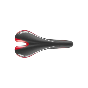 Selle San Marco Aspide Red Edition Saddle - Black/Red