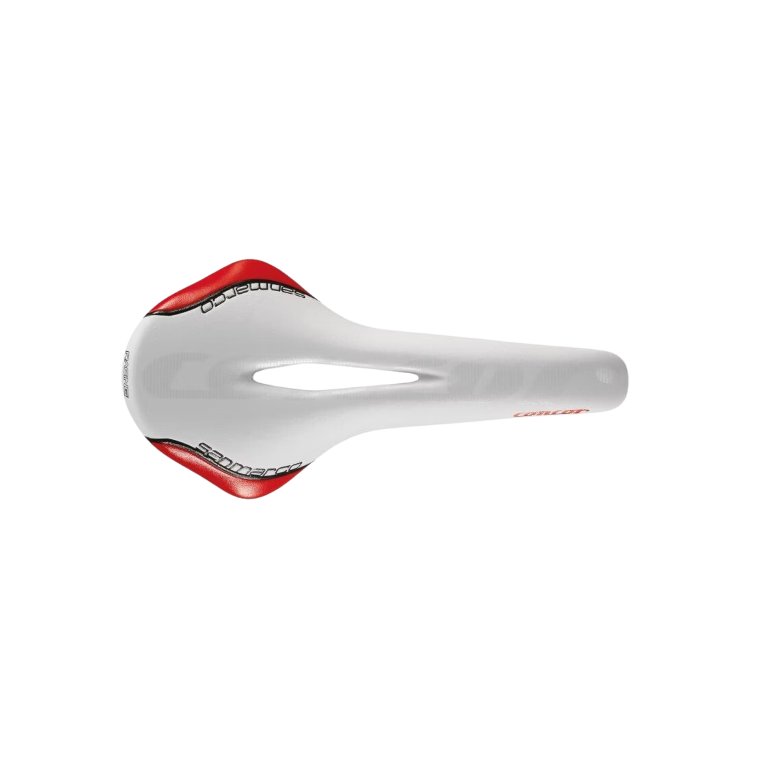 Selle San Marco Concor Arrowhead Racing Red Edition Saddle - White/Red
