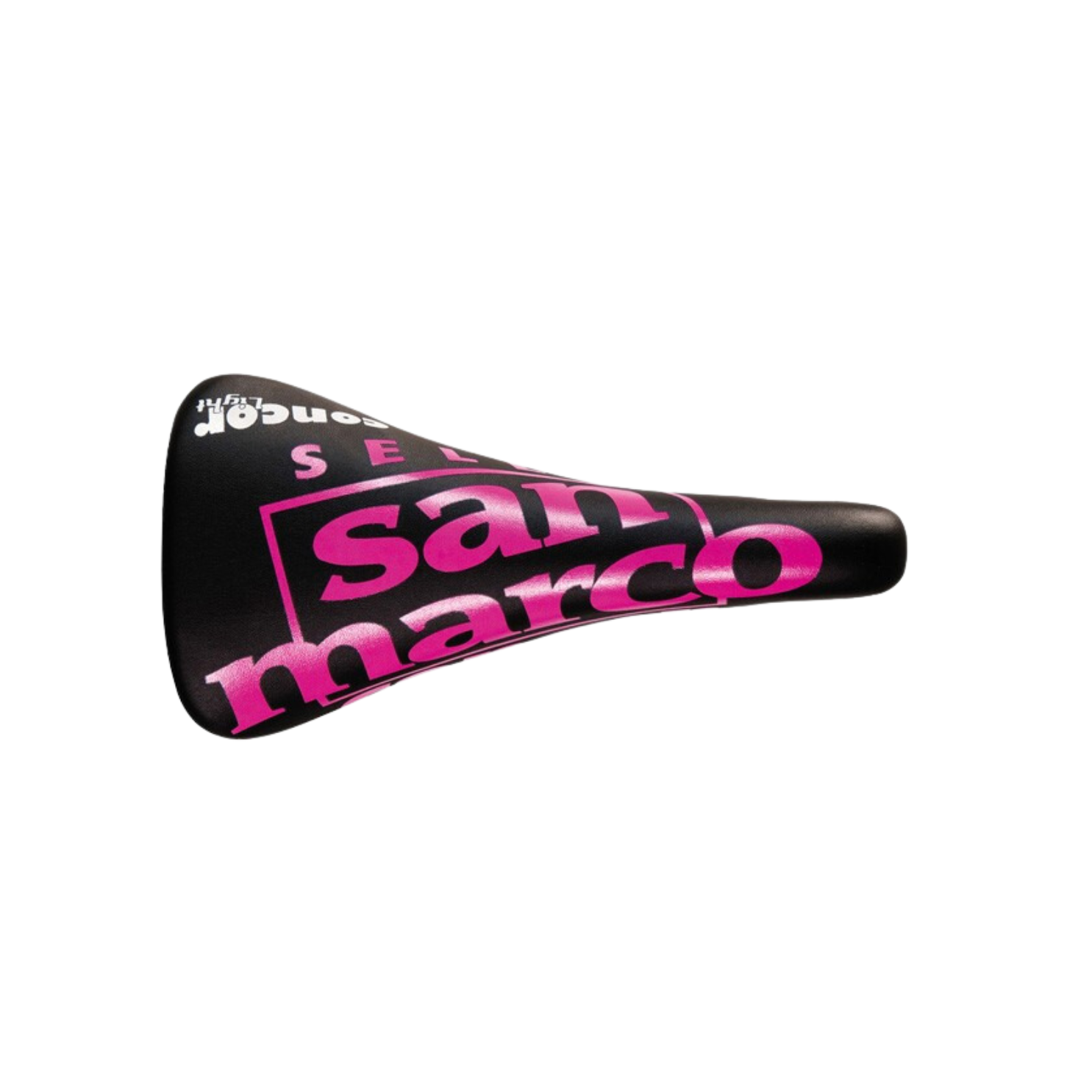 Selle San Marco Concor 复古马鞍 - 黑色/荧光粉红