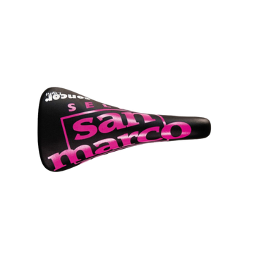 Selle San Marco Concor Vintage Saddle - Black/Fluro Pink