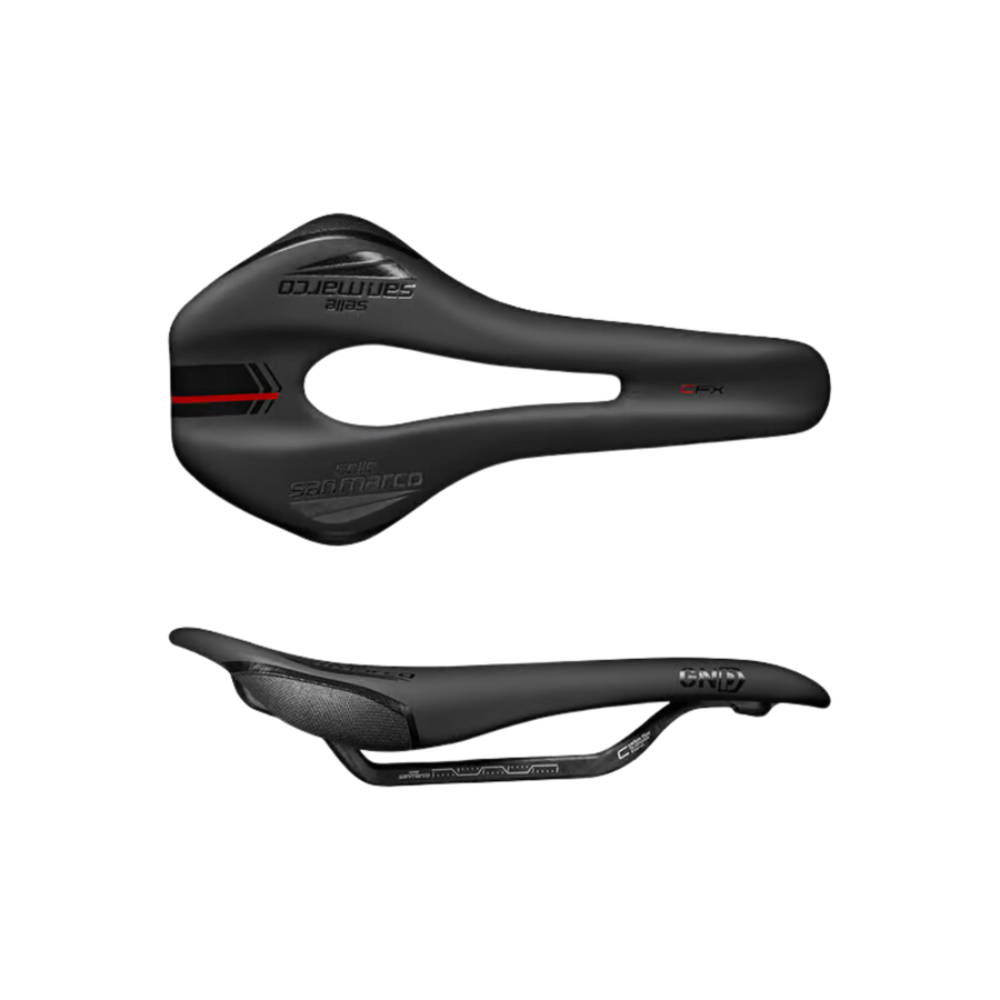 Selle San Marco Ground Open-Fit Racing Saddle - Black