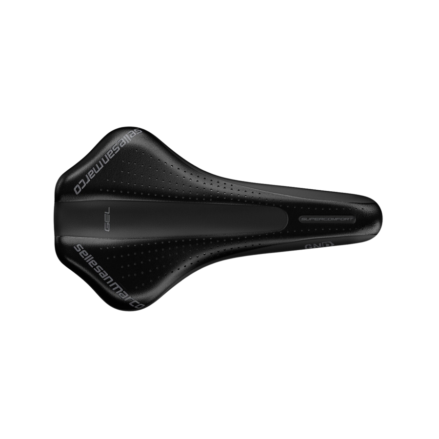 Selle San Marco Ground Supercomfort Racing Open Shell Saddle - Black