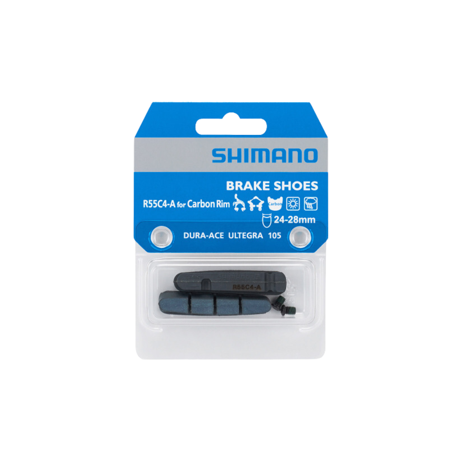 Shimano Br-R9​​100 刹车片内衬 R55C4-A 适用于碳纤维轮圈