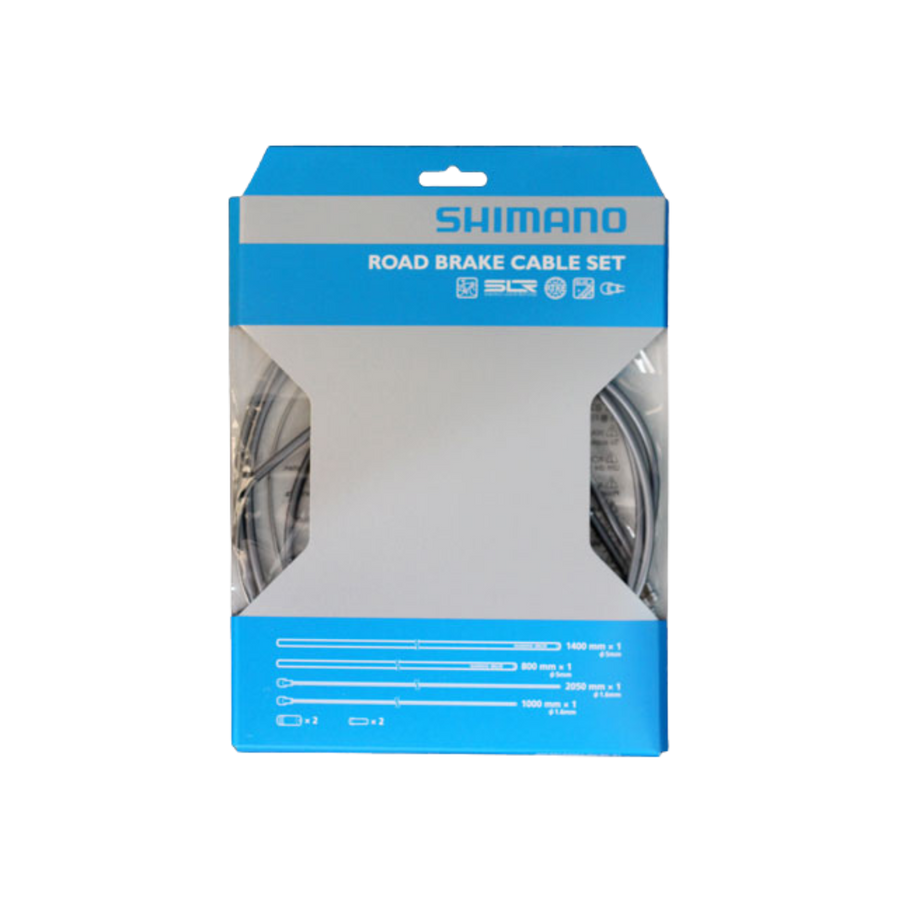 Shimano Brake Cable Set Road Ptfe Stainless / SilTec HiTech Gray