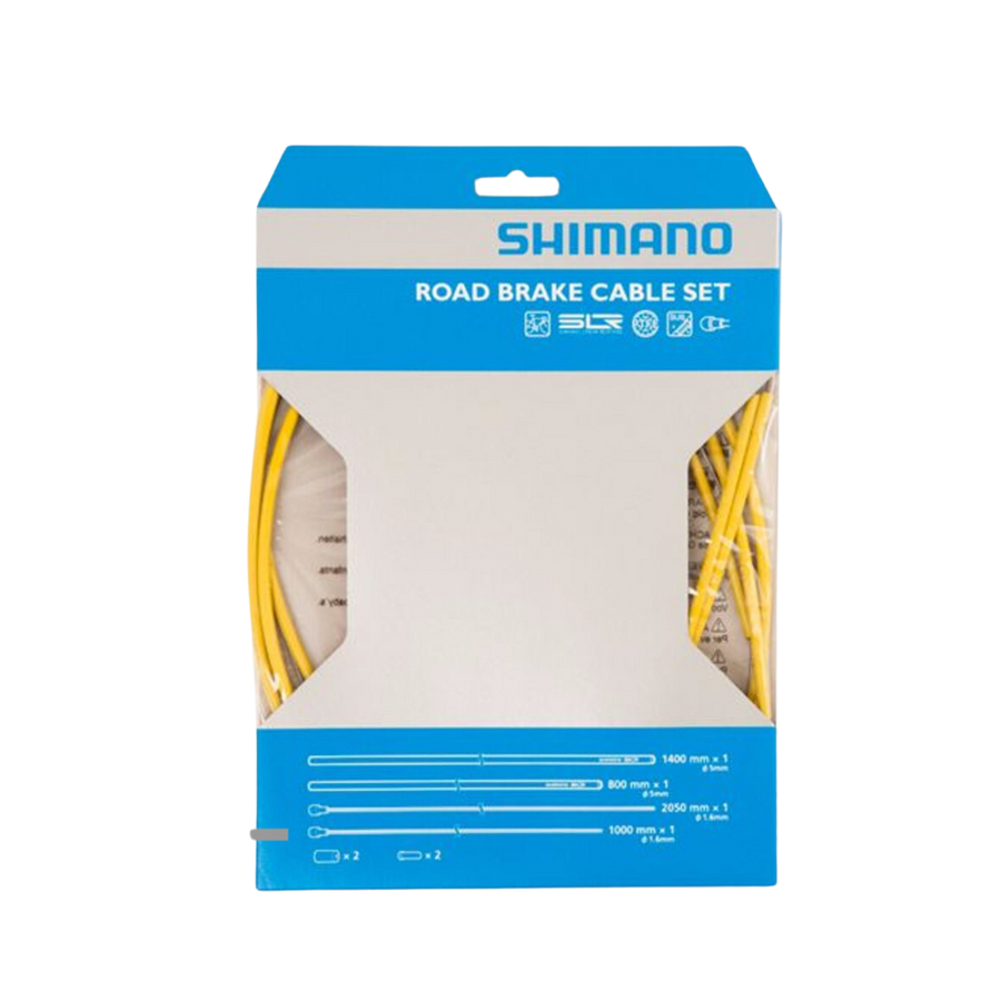 Shimano Brake Cable Set Road Ptfe Stainless / SilTec Yellow CCACHE