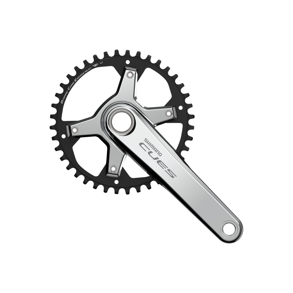 Shimano CUES FC-U6030 Polished Silver Edition 10/11-Speed Crankset