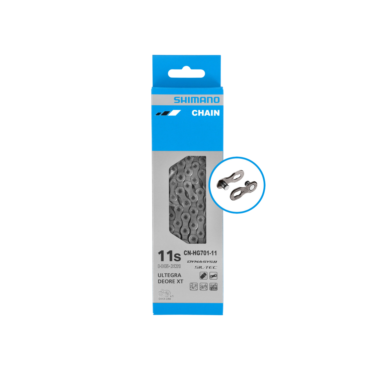 Shimano Cn-Hg701 Chain 11-Speed Deore w/Quick Link 126 Links
