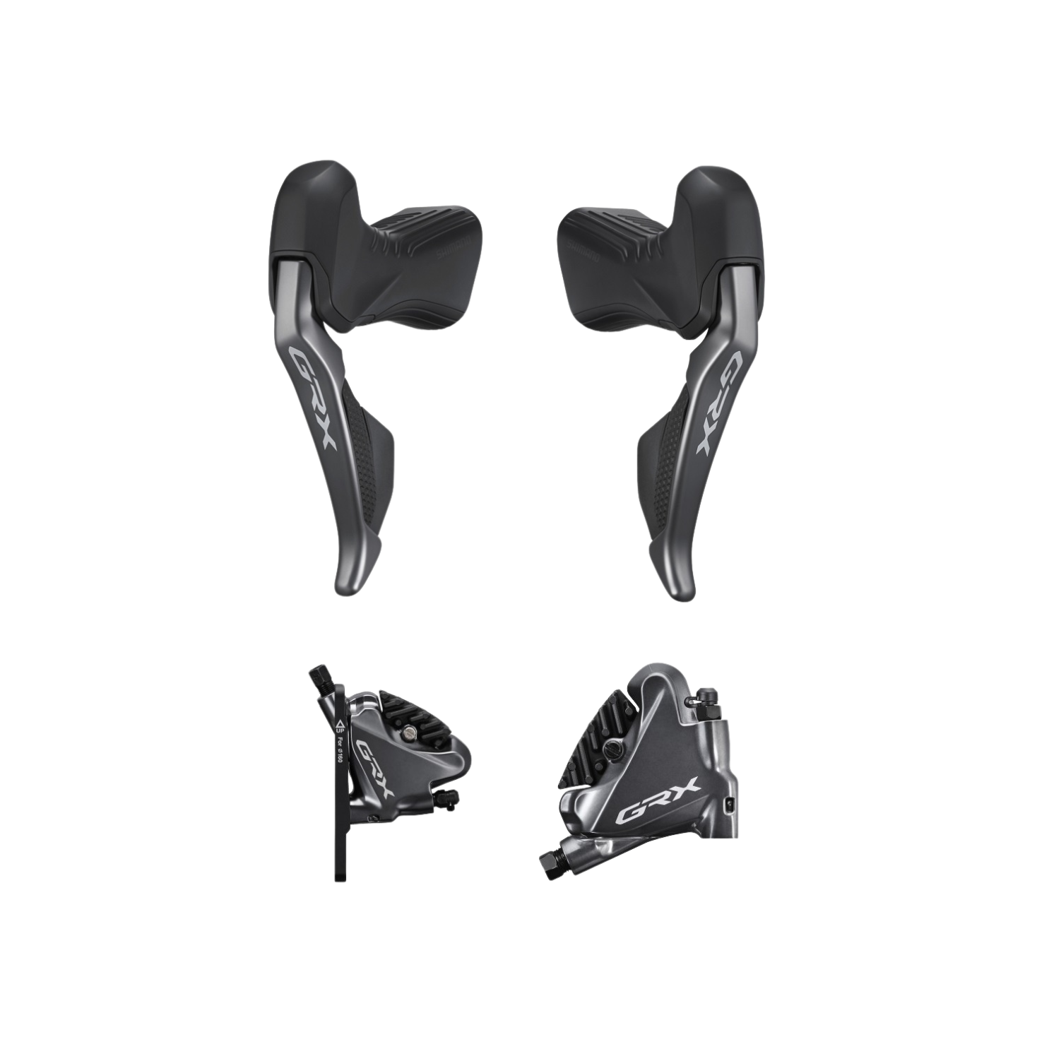 Shimano GRX Di2 Shifters with Flat Mount Calipers (ST-RX815 + BR-RX810)