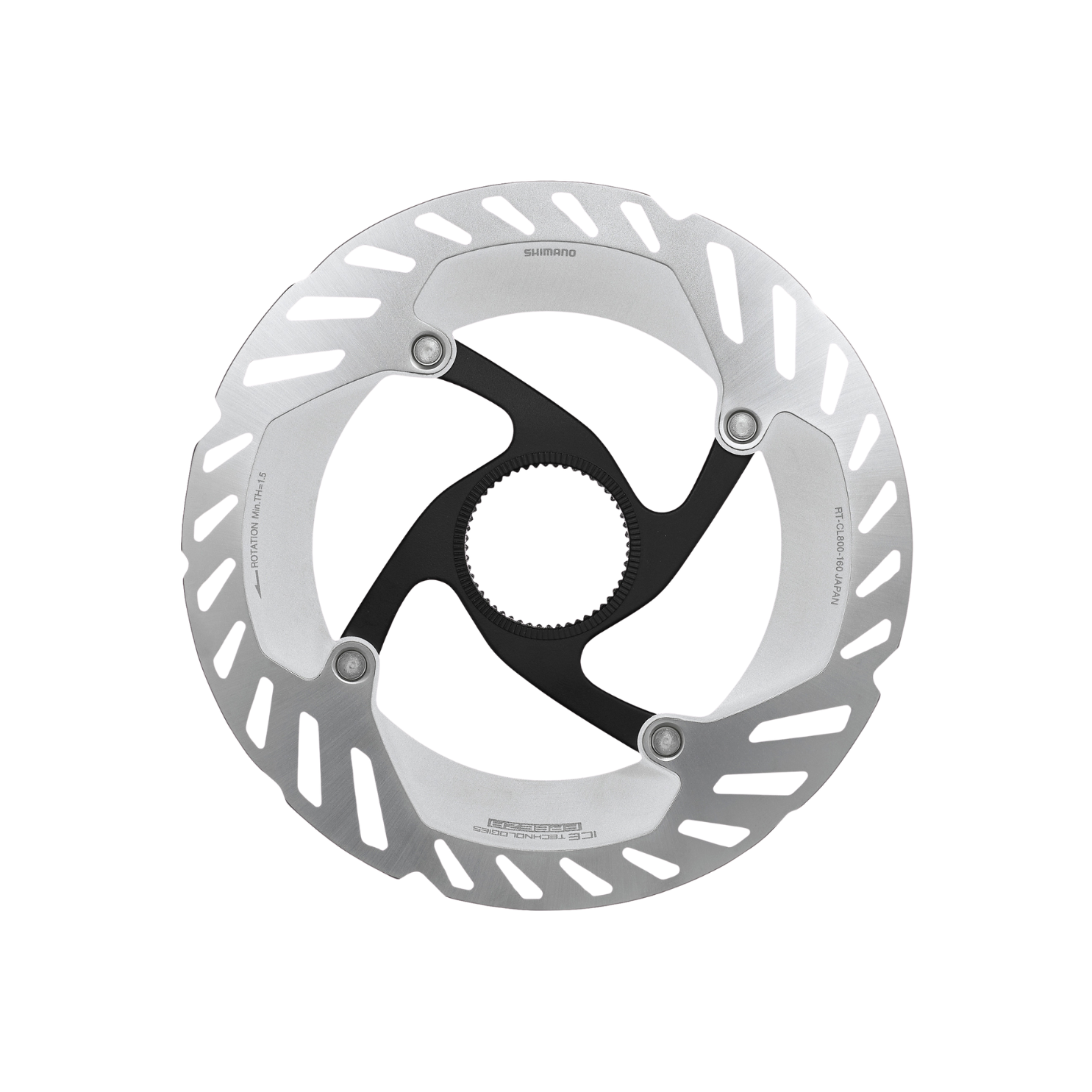 Shimano XT RT-CL800 Disc Rotor 203mm Ice-Tech Centerlock External Serration W/ Lockring