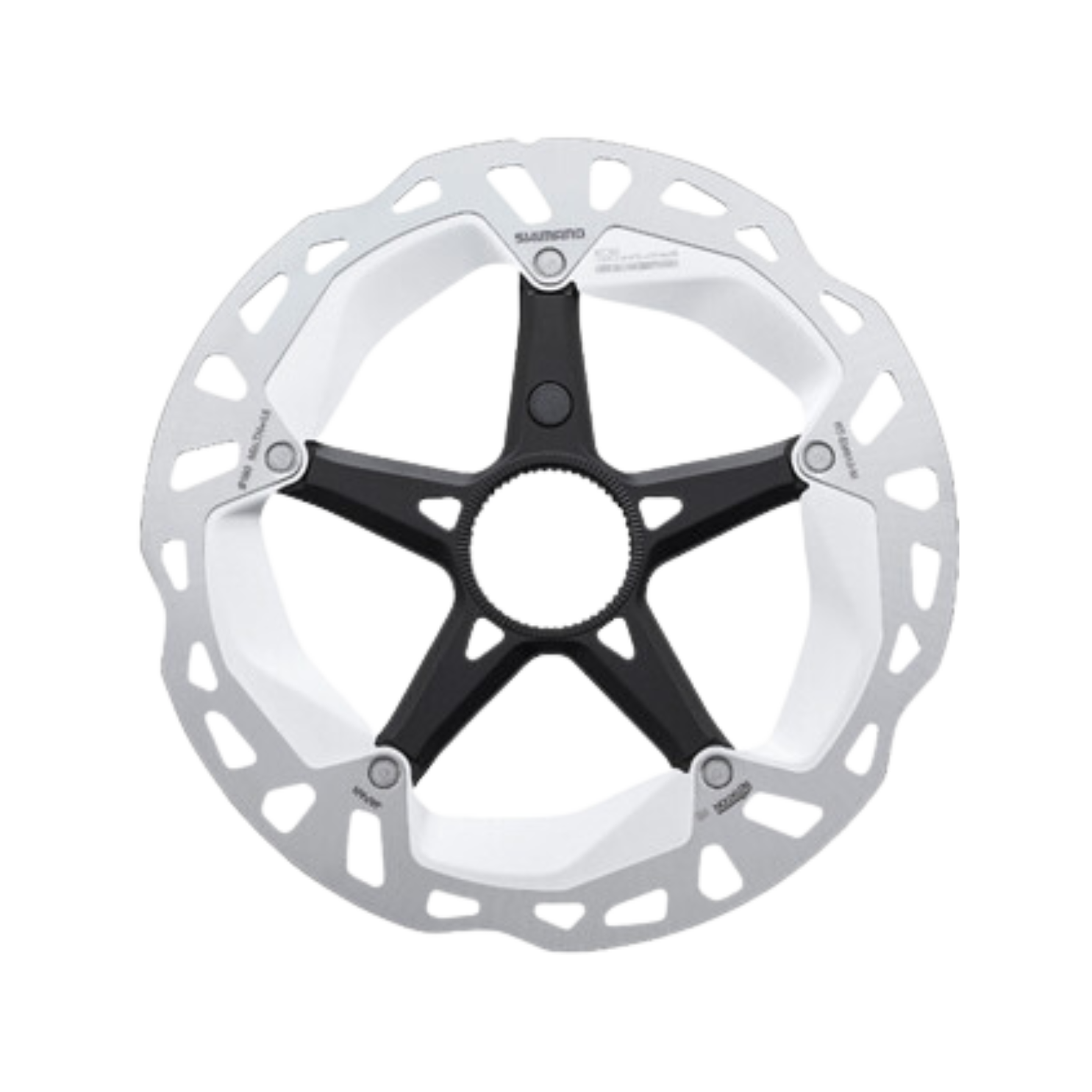 Shimano Rt-Em810 盘式转子 L 203 毫米，带锁环内部锯齿