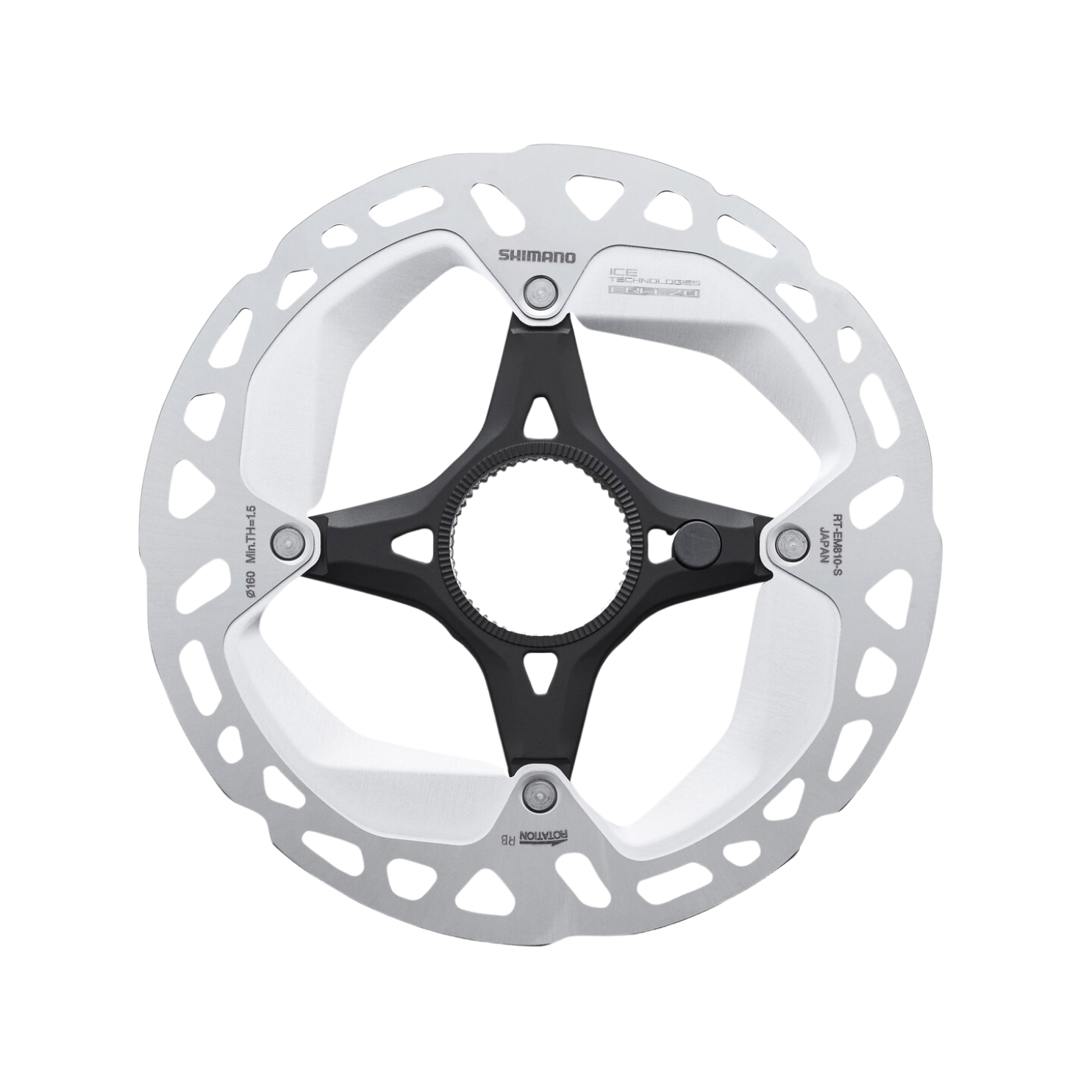Shimano Rt-Em810 碟片转子 S 160mm 带锁环内齿