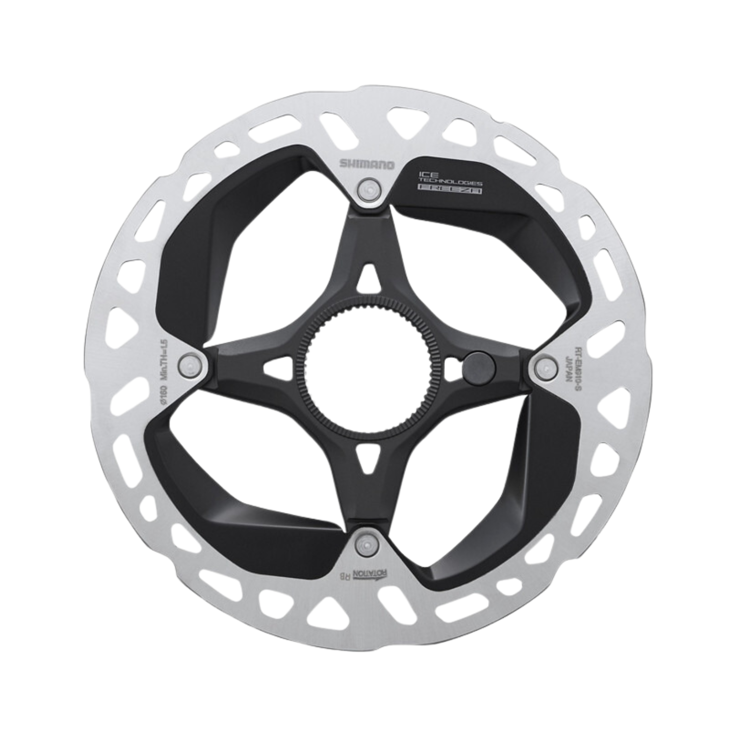 Shimano Rt-Em910 碟片转子 S 160mm 带锁环内齿