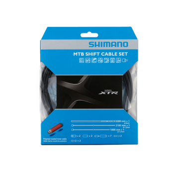 Shimano Sl-M9000 Shift Cable Set Polymer Coated 1800mm&2100mm Inner & Outer Cables w/Caps