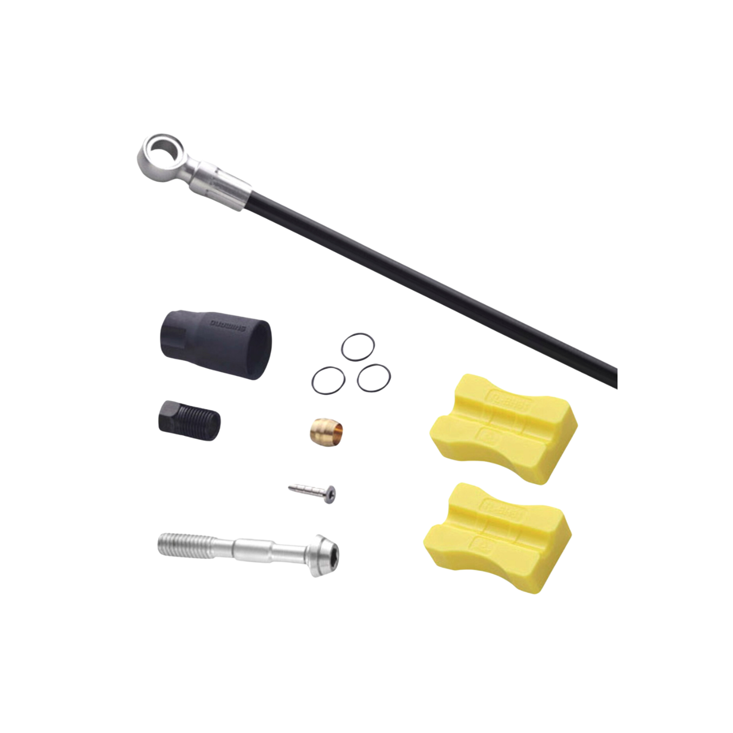 Shimano Sm-Bh90-Sbls 碟刹软管 1000 毫米 黑色 无软管盖
