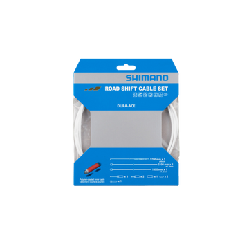 Shimano St-9000 Shift Cable Set White Polymer-Coated