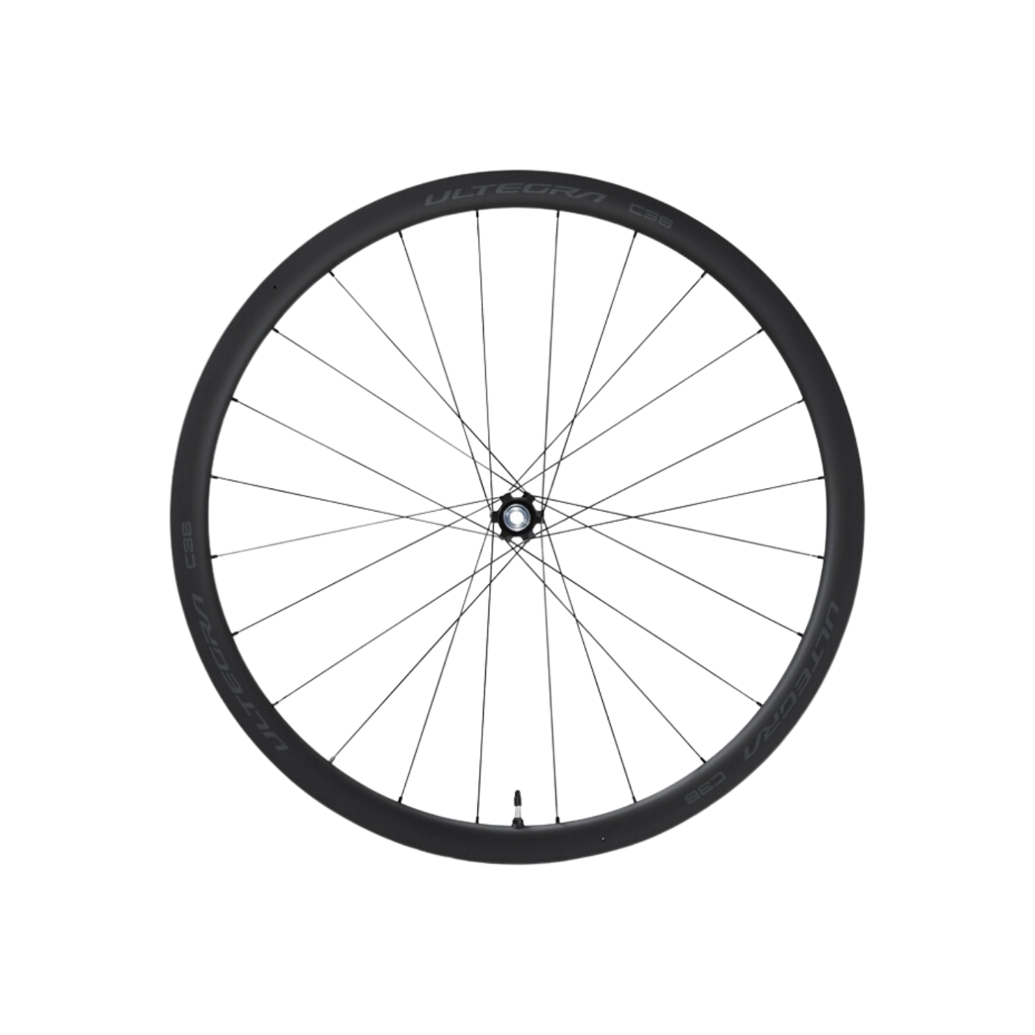 Shimano Wh-R8170-C36-Tl 前轮 Ultegra 碳纤维 36 毫米开口轮 12 毫米 E-thru 中心锁