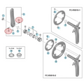 Shimano FC-RX820 Crank Fixing Screw & Washer M6x19mm