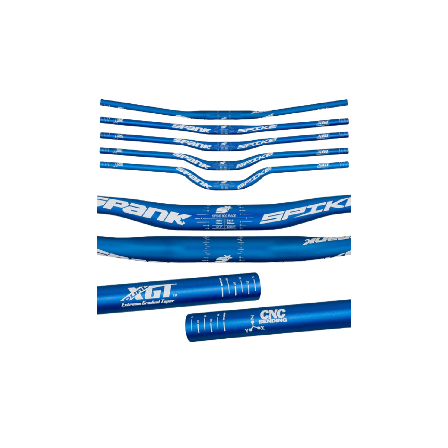 Spank Spike 800 Race Bar - Blue