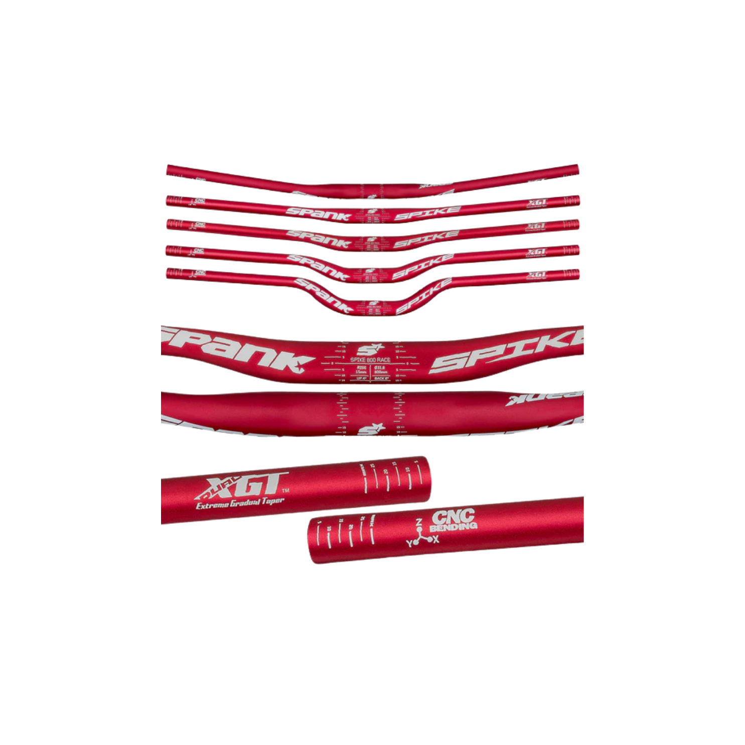 Spank Spike 800 Race Bar - Red