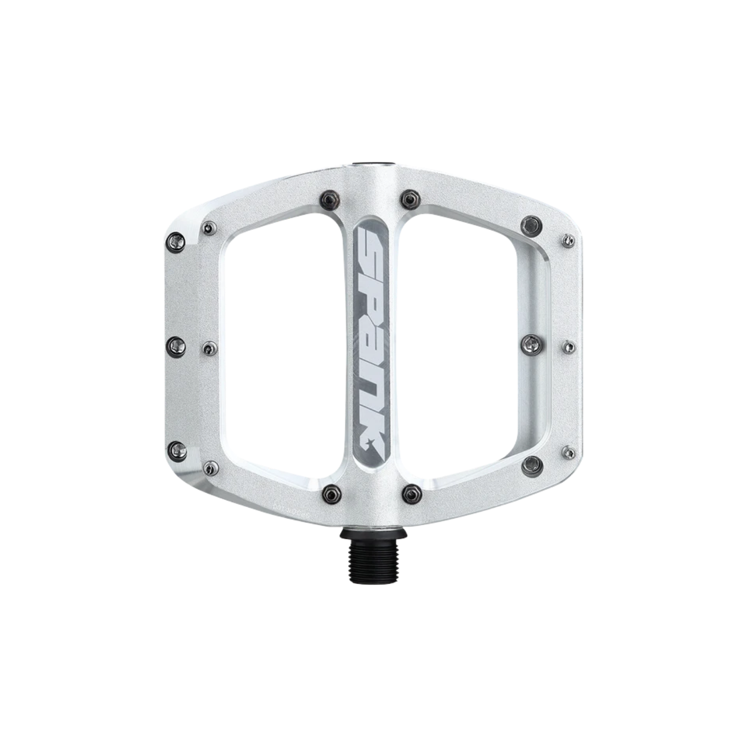 Spank Spoon Pedals - Raw Silver