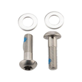 SRAM Bracket Mounting Bolts Titanium T25 17mm 2 Piece Flat Mount