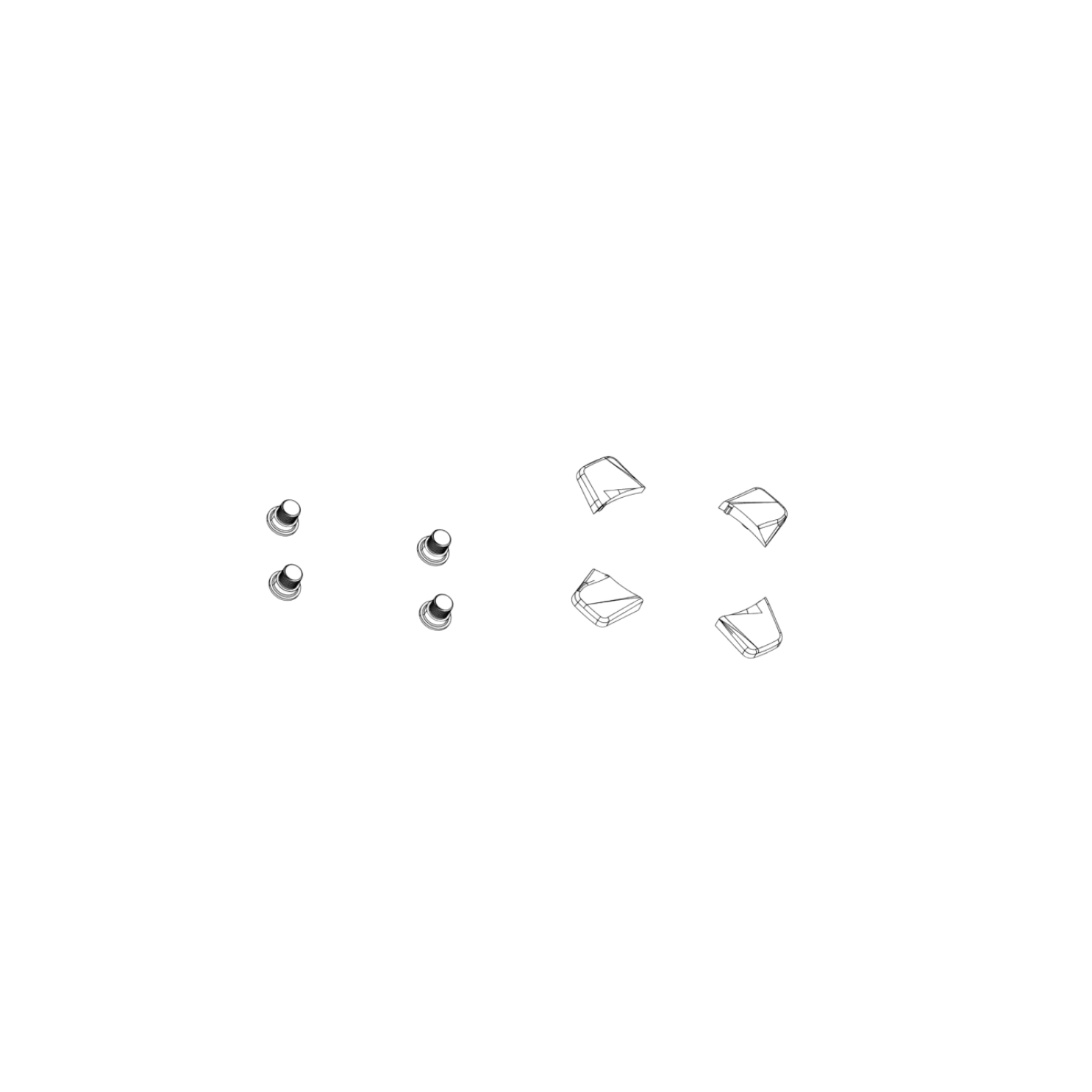 Sram Chainring Bolt Kit 5x Steel Spacer Black