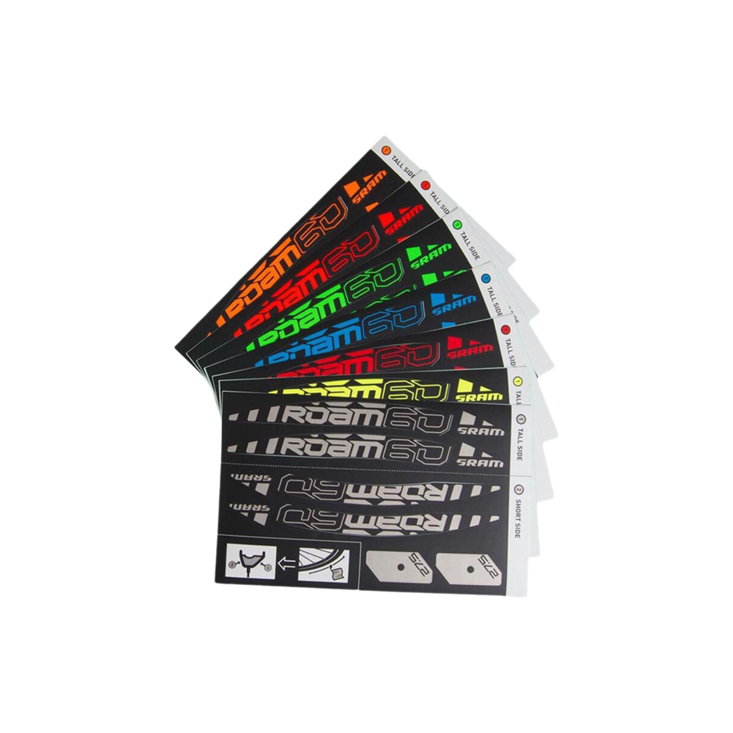 Sram Decal Kit For 1x Roam 60 Mountain Bike Rim 27.5"