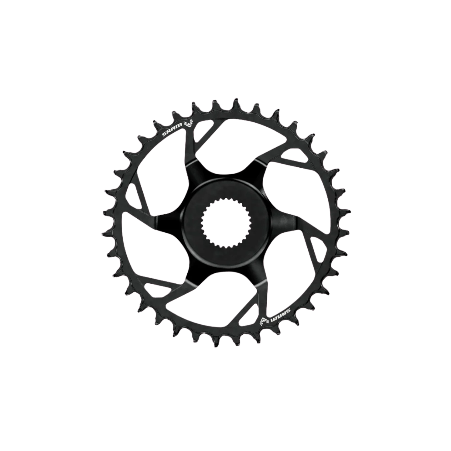 Sram Eagle Transmission Bosch E-MTB Chainring - 38 Tooth, Steel, Bosch Gen 4 - Black