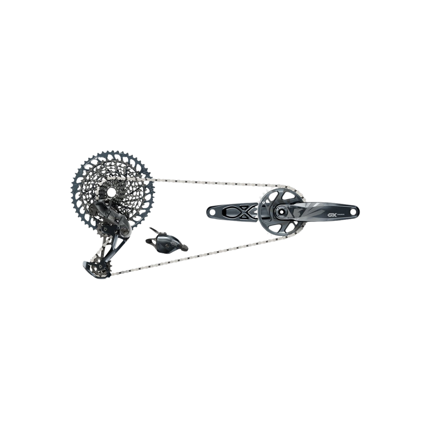 Sram GX Eagle Lunar Mech、扳机、DUB 曲柄 170、链条、Cass 52T 