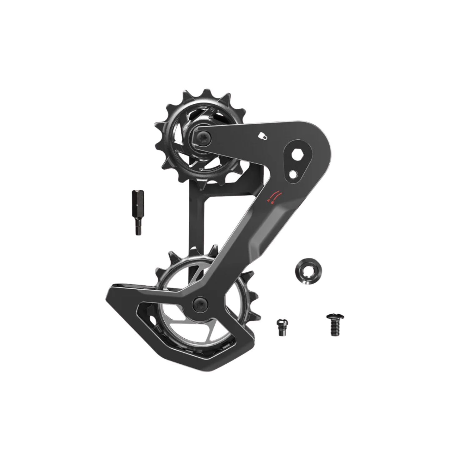 SRAM Mountain Rear Derailleur Replacement Cage - T-Type Eagle AXS (w/o Damper) Rear Derailleur Cage Kit - Carbon