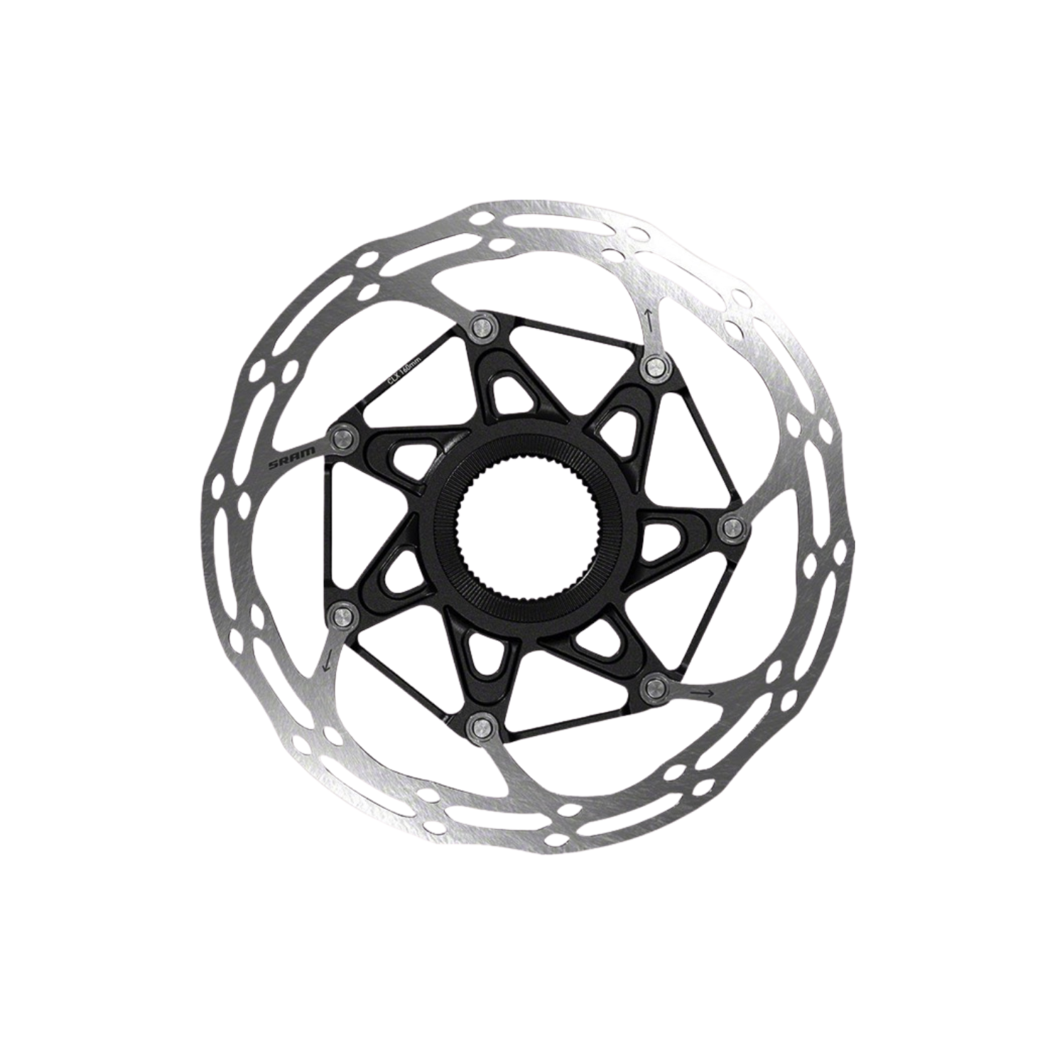 Sram 转子中心线 2 件式中心锁 180 毫米 黑色圆形