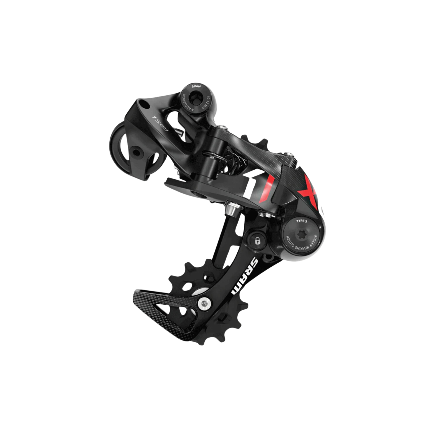 Sram X01 DH Type 2.1 Rear Derailleur 10 Speed Medium Cage Red