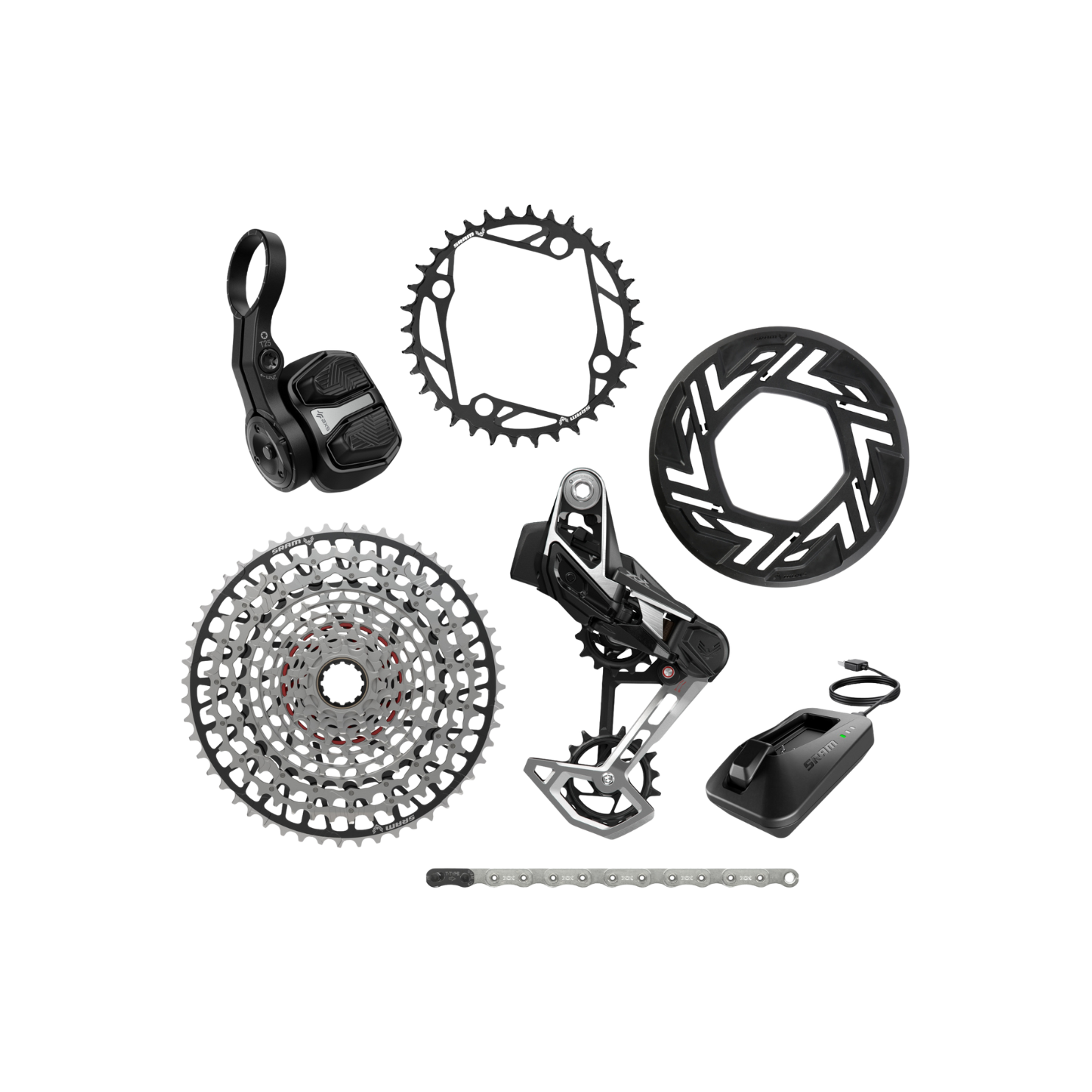 Sram XX T-Type Eagle E-MTB 104BCD Transmission AXS Groupset