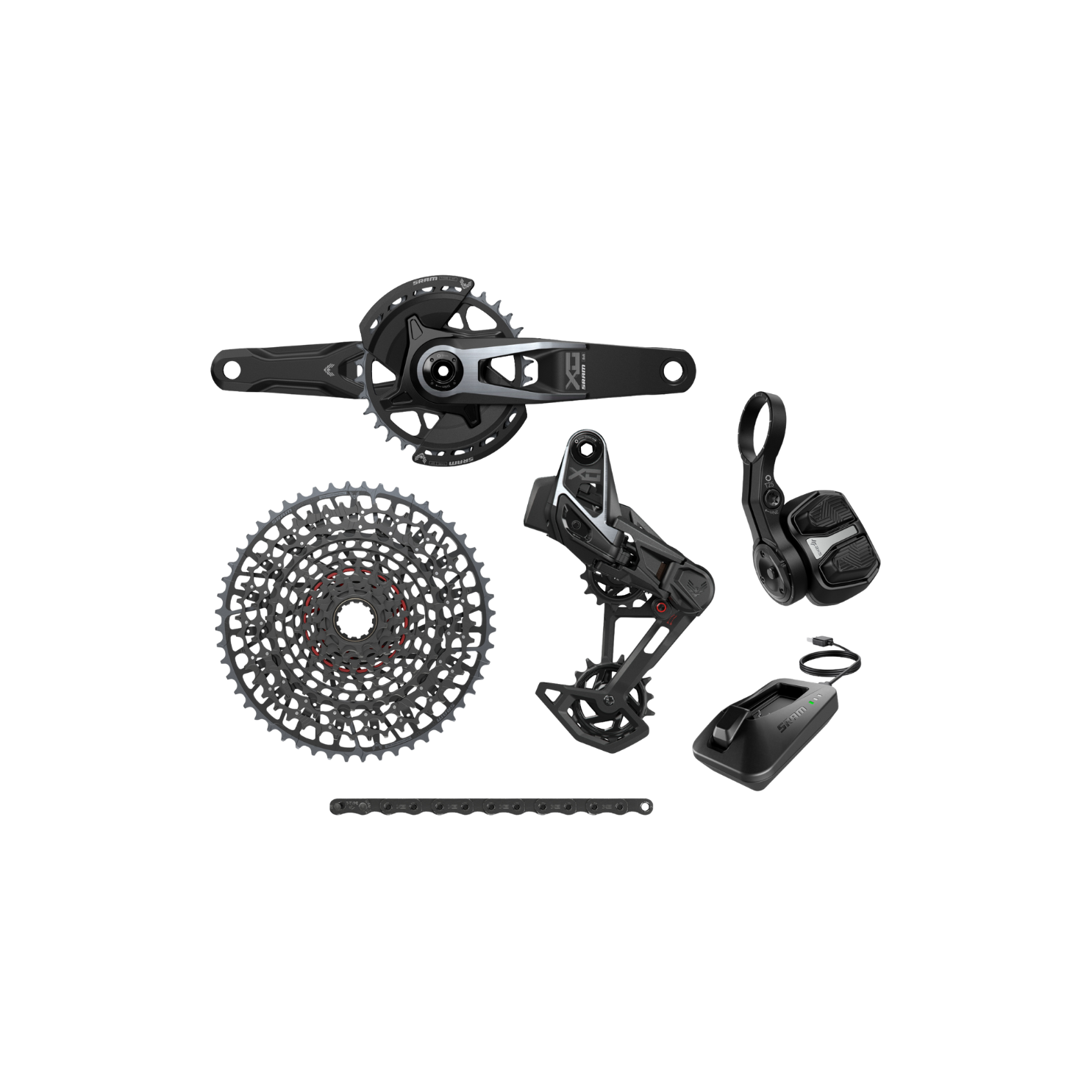 SRAM X0 Eagle T-Type 1x12 Speed Groupset V2 - 175mm Cranks, 32t Ring