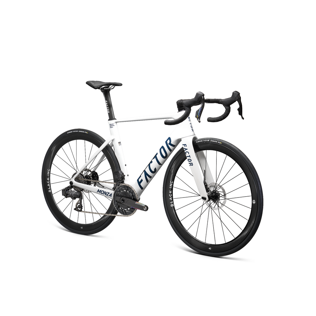 Factor Monza SRAM FORCE AXS E1 w/ Power Meter Complete Bike - Pearl White