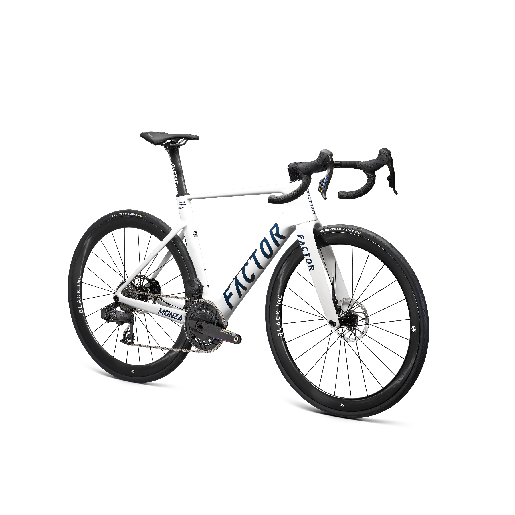Factor Monza SRAM FORCE AXS E1 w/ Power Meter Complete Bike - Pearl White