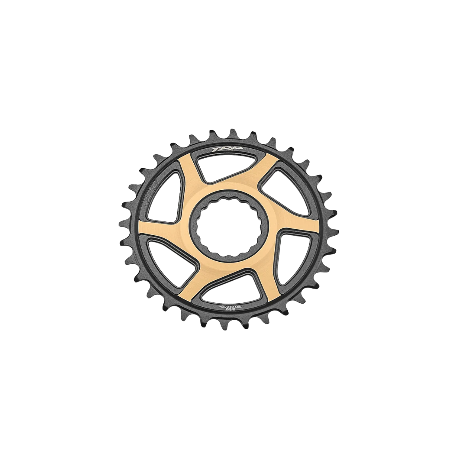 TRP EVO 12 Chainring - Duotone (Black/Gold)