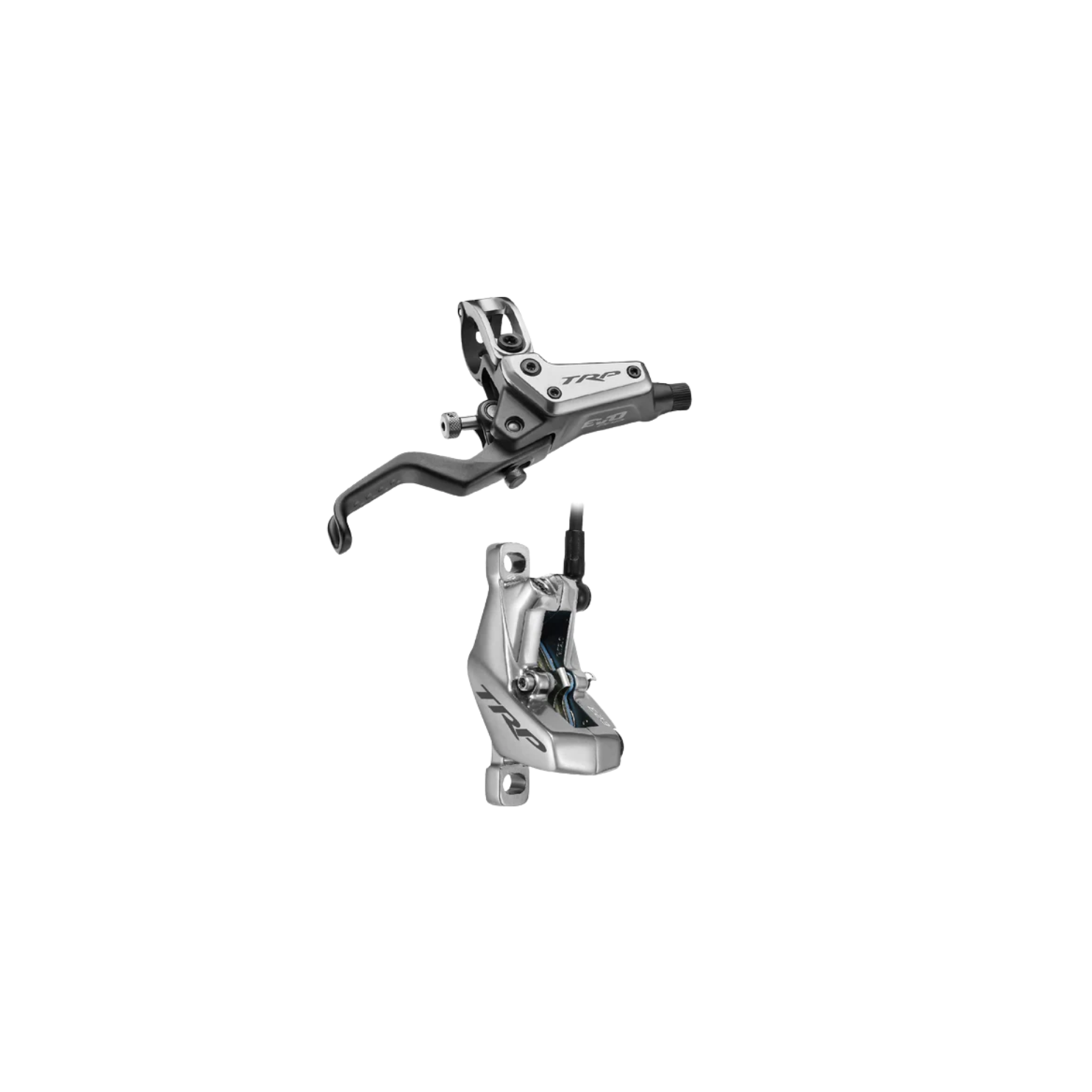 TRP EVO Pro Disc Brake Set - Silver/Grey