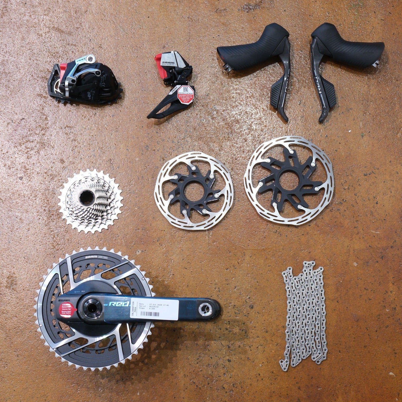 Take Off / SRAM Red E1 Groupset, Power Meter Cranks