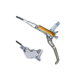 Trickstuff Maxima Disc Brake Set - Silver (Kevlar Hose)