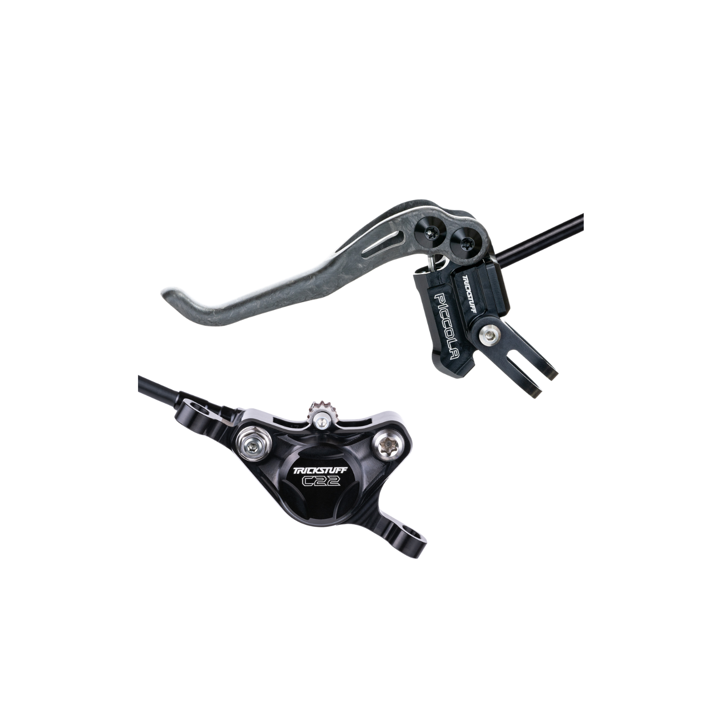 Trickstuff Piccola Carbon Disc Brake Set - Black