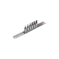 Unior Screwdriver Socket Set With HX Profile 1/4" On Rail