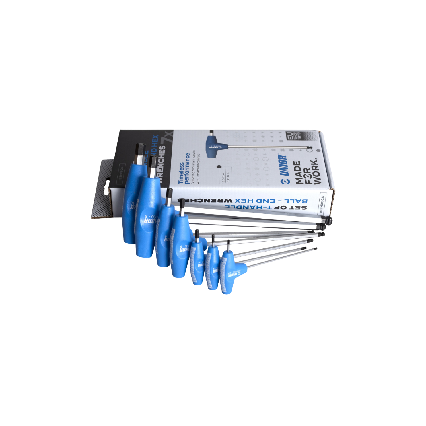 Unior T-Handle Ball-End Hex Wrench Set