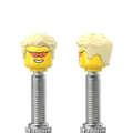 Brick Caps 1 Face With A Styled Blonde Hairdo Presta Valve Cap