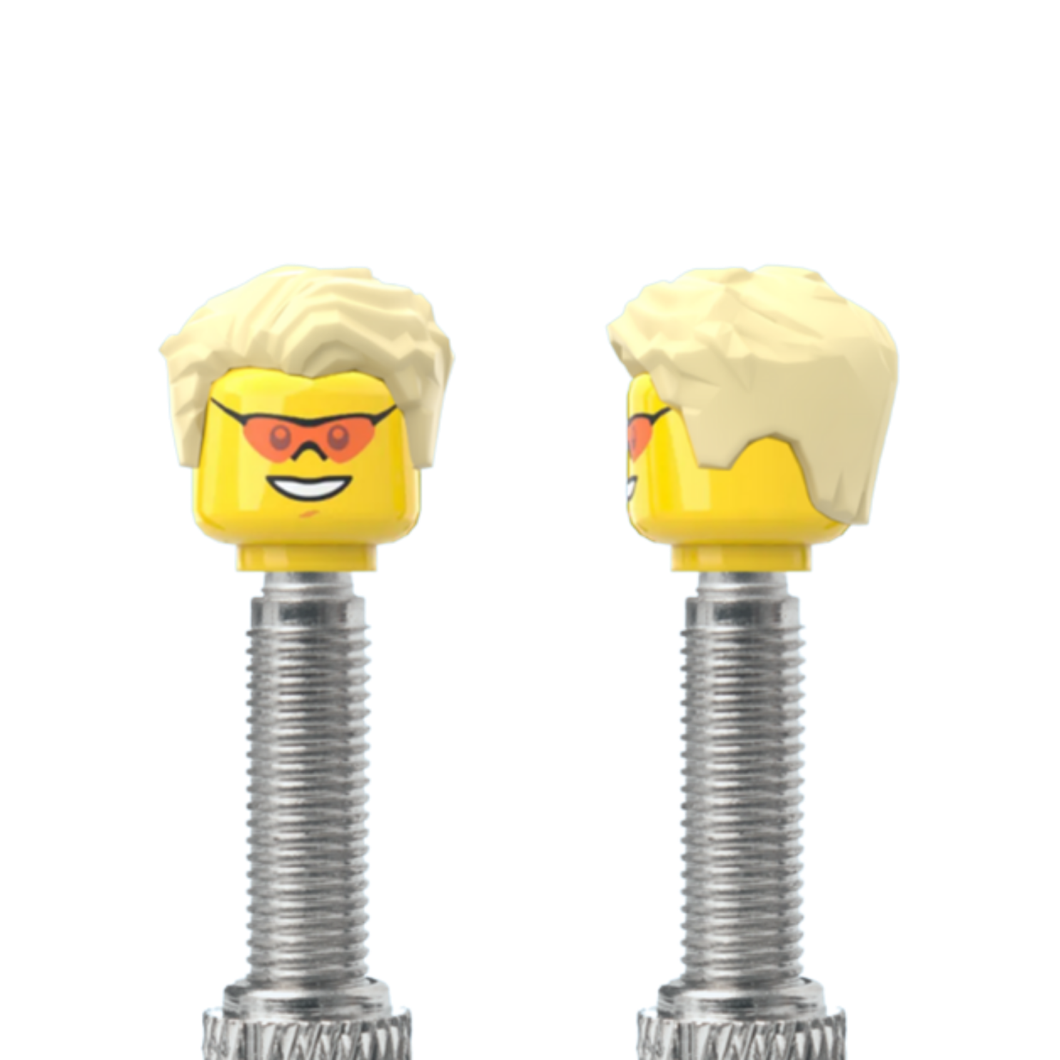 Brick Caps 1 Face With A Styled Blonde Hairdo Presta Valve Cap