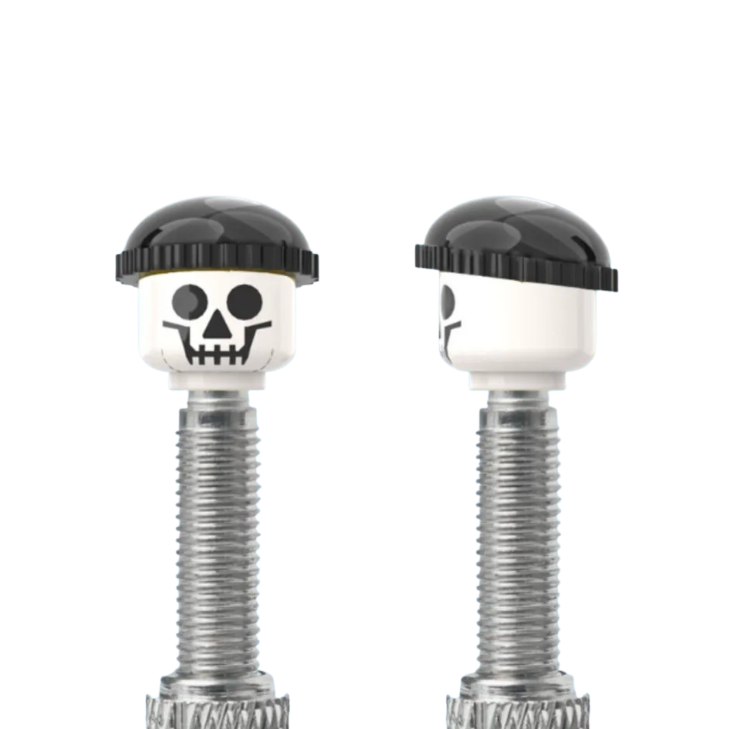 Brick Caps 1 Skull Face With A Black Beanie Presta Valve Cap