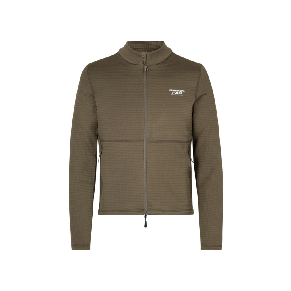 Pas Normal Studios Escapism Performance Fleece Zip - Dark Stone