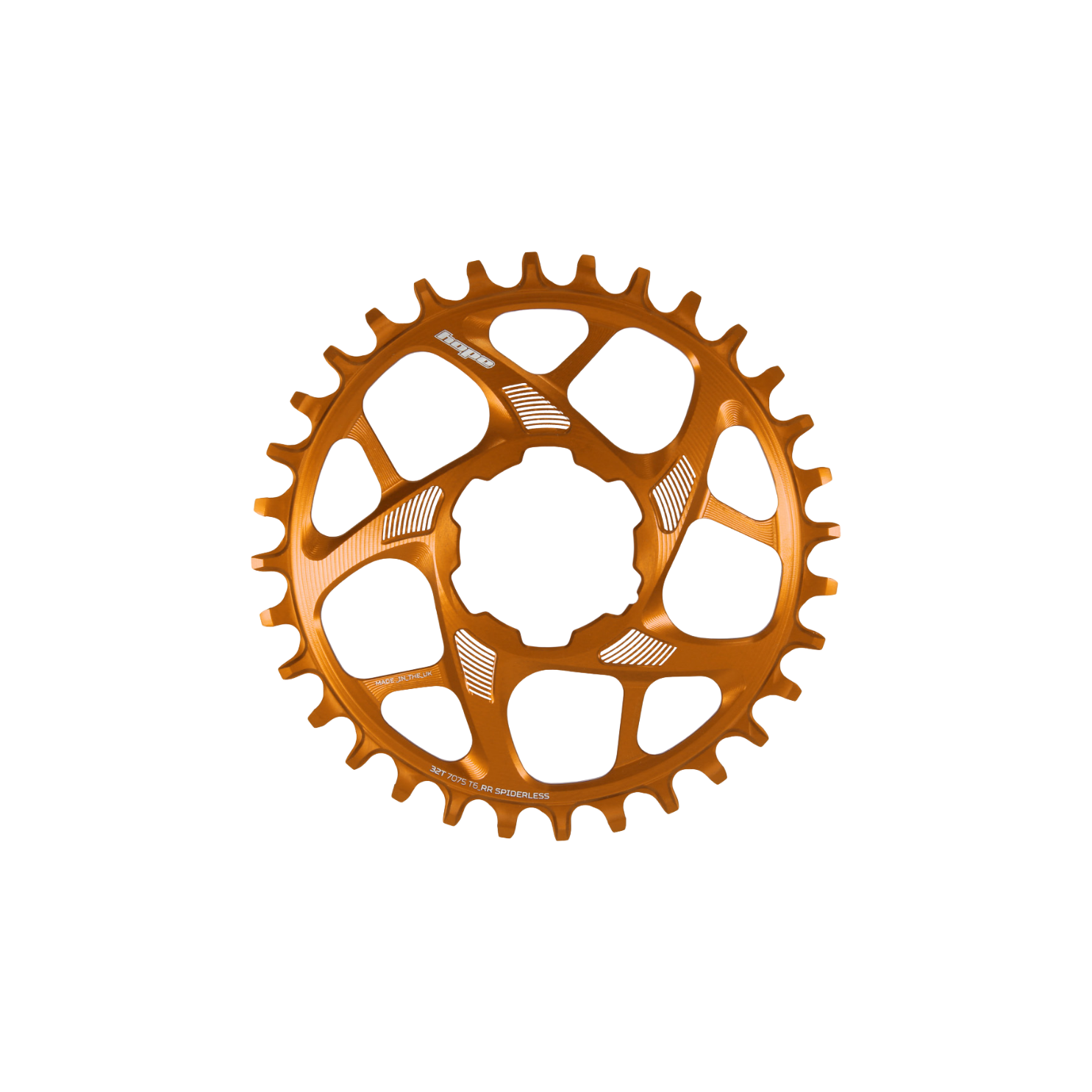 Hope RX Spiderless Chainring - Orange