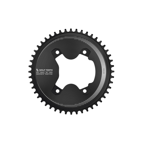 Wolf Tooth Aero 110 BCD Asymmetric 4-Bolt Chainrings for Shimano